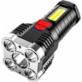 Miniatyrbild 1 av 5: Vattentät Glödlampa Explosionssäker Ficklampa 5 COB-pärlor Lång Räckvidd Sidoljus för Hem Utomhus USB Uppladdningsbar (JF4554) [Energiklass A+++]