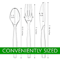 Miniatyrbilde 2 av 11: Genomskinlige engangsbestikk av plast Engangsbestikk (med fin blixt) 150 Combo Set 150 Combo Set