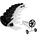 Miniatyrbillede 3 af 5: Pieces Pool Cover Reel Stropper og Clips til Ruller Pool Solar Cover Reel til Nedgravet Pool Reel Solar Tube..