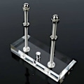 Miniatyrbillede 4 af 5: Deck Wall Mount Skateboard Hanger Professionel Display Rack Opbevaringsværktøj Akryl Sort black