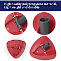 Miniatyrbillede 2 af 5: Spinnmopp udskiftningsbasehoved til Vileda moppe, trekant spindemoppehoved skive til Vileda let vridmoppe - Plastfodral skive case Del