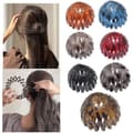 7-pack Fågelformade hårklämmor för hästsvansar, Kristall Expander, Spiral, Modeaccessoar