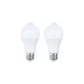 Rörelsesensor LED-lampa E27 12W varmvit 2-pack