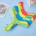 Miniatyrbillede 5 af 6: Børne Boomerang Blød Tre-bladet Kors Voksen-Børn Interaktiv Gul Yellow