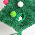 Miniatyrbild 4 av 4: Husdjur Valp Juldräkt Liten Hund Katt Ren Hatte Haklapp Jul Kläder Grön S Green S