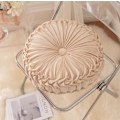 Miniatyrbillede 11 af 11: Ins græskar pude rund pude siddepude talje pude stue sofa homestay plisseret hjul futon pude Red Bean Paste 35*35cm