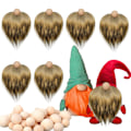 Miniatyrbild 6 av 11: Rund träkula DIY handgjord dvärg dvärg prydnader ny produkt 12 colorful