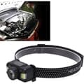 Oppladbar hodelykt, Super Bright Mini Fixed Focus Sensor Hodelykt for Camping, Sykling, Løping, Fiske, DUBUNS
