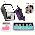 Miniatyrbild 1 av 3: Elektrisk nagelfilsset med hög hastighet - Nagelfilsverktyg Black