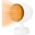 Miniatyrbillede 1 af 5: Nokeso PTC Elektrisk Varmeblæser 500W, 120° Op og Ned Justering + 160° Venstre/Højre Justering, 3 Varmetilstande, Touch-knap, Badeværelse Kontor