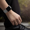 Miniatyrbillede 4 af 5: Pakke med 3 remme, kompatible med Apple Watch rem iWatch Series 8 7 6 5 4 3 Ultra SE(2/1), 42 mm/44 mm/45 mm-S, sort/hvid/grå
