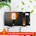 Pikkukuva 2 / 9: 2A 240V 25W Mikroaaltouuni Halogenlamppu Jääkaapin Valo Lamppupidike