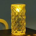Miniatyrbillede 3 af 8: Kristal Bordslampe LED Bar Lampe Touch Golden Skrivebordslampe Gult Lys