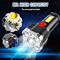 Miniatyrbild 2 av 5: Vattentät Glödlampa Explosionssäker Ficklampa 5 COB-pärlor Lång Räckvidd Sidoljus för Hem Utomhus USB Uppladdningsbar (JF4554) [Energiklass A+++]