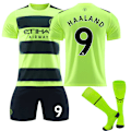 Miniatyrbillede 1 af 9: 22/23 Manchester City Børneudebanetræningssæt / HAALAND 9 Børn 26(140-150CM) HAALAND 9 Kids 26(140-150CM)