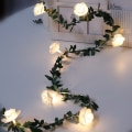Miniatyrbild 2 av 11: Rosar rotting ljusslinga LED skum små vita blommor rotting ljusslinga bröllop inomhus balkong dekorativt ljus Big bubble bead vine 3m 20LED (battery box)