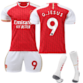 Pikkukuva 1 / 5: 2023-2024 Arsenal Koti Lasten Jalkapalloasu No.9 Jesus 26 Sukat 26 26 No. 9 26 No. 9