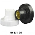 Miniatyrbillede 5 af 9: E14 Lampholder Fatning SVART sort black
