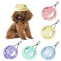 Miniatyrbilde 2 av 11: Hundefleecehatt Justerbar Hund Utendørs port UV-beskyttelseshatt lue qd best Lilla S Purple S