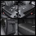 Miniatyrbild 5 av 8: Skydd för Tesla Model 3 Model Y PU Läder Center Console Protector Pad Bil Vattentät Armrest Box Mat för Model 3 2017-2022 Modell