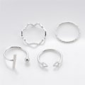 Miniatyrbild 8 av 11: Fashion damring öppen ring ledring lillfinger ring set Amazon ZCW232