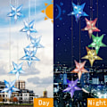 Pikkukuva 7 / 11: Aurinkoinen Kolibri Tuuli Chime Valo LED Joulu Perhonen Valo Puutarha Aurinko Tuuli Chime Valo Maisema Valo Puutarha Valo Red 6 lamp holder Gray-red butterfly