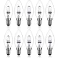 42W E14 Halogenlampa Dimbar Varmvit 2700K AC 220-240V Klar 10-pack