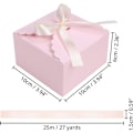 Miniatyrbillede 2 af 5: 20-pakke med flikkede firkantede gaveæsker - 10x10x6cm/3,94x3,94x2,36\"