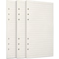 Miniatyrbild 1 av 7: A6-påfyllningspapper, 3-pack 100GSM tjockt påfyllningsbart papper 6-håls fyllmedel Inlägg Lösa blad 135 ark (270 sidor)