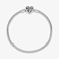 Miniatyrbillede 2 af 4: Pandora Unik Elegant Sterling Sølv Armbånd db 17 cm 17 cm