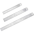 Rostfritt stållinjalsats silver 15cm 20cm 30cm 3st precision metall