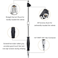 Pikkukuva 2 / 11: SAFELIFE 1/4\" FNPT Extended Reach Dual Head Air Chuck, 14.6'' Extended tilt lock tire pump chuck with grip handle, 2-way Connecti 9.4inch