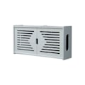Miniatyrbild 1 av 8: Wifi-routerförvaringslåda Väggmonterad Hylla Träfäste Fri Punching Organizer 2