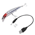 Miniatyrbillede 1 af 8: 12 cm elektrisk blink med opladning til fiskeri