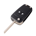 Miniatyrbillede 4 af 5: Flip fjernbetjening nøgle etui 2 knapper HU100 til Opel Sort one size
