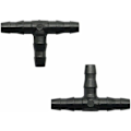 Miniatyrbillede 3 af 5: 100 stk. drypvandingsforbindelser med modhager, 4/7 mm universal T-stykke med modhager, egnet til 4/7 mm drypvandingsslange til havevandingssystem