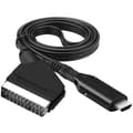 SCART till HDMI Adapter Converter - Kompatibel med Philips, Stöder 1080p/720p Video Audio Output