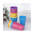Miniatyrbilde 3 av 7: 15 stk fargerike plastkopper drikkekopp for hjemmet Gjenbrukbar festutstyr og festtilbehør 101-200 ml (blandet farge)