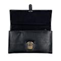 Miniatyrbilde 2 av 5: Taxilommebok med stort utbrettbart rom, skinn Svart Black one size