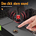 Miniatyrbild 2 av 3: Multifunktionell nödradio för katastrofberedskap - Utomhuscamping - Handvevad solcellsladdning - Kort Bluetooth-radio - Svart black 5000mah