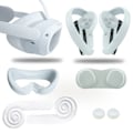 Miniatyrbild 2 av 11: VR Silikonskydd Set för Pico 4 VR Headset Öronskydd Huvudband Vit