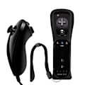 Miniatyrbilde 5 av 7: Wii-kontroller - venstre og høyre kontroller med innebygd akselerator - 2 i 1 red