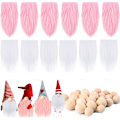 Miniatyrbild 8 av 11: Rund träkula DIY handgjord dvärg dvärg prydnader ny produkt Bright red