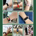 Miniatyrbilde 7 av 7: 3 stk klokkebånd til Mi Band 7 6 5 4 3 Armbånd Xiaomi Mi Band Rem Silikon Sport Erstatningsarmbånd Smartwatch Tilbehør svart 3PCS black Mi band 4