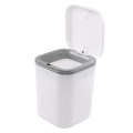 Miniatyrbilde 1 av 5: 2 liter mini papirkurv for skrivebord, små små papirkurver i plast, hvit