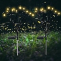 Miniatyrbillede 2 af 11: 1 sæt med 10 hoved solcelledrevne Firefly-lamper, 10 LED udendørs vandtætte solenergi svajende have lamper