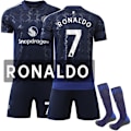 Miniatyrbillede 1 af 2: Man Utd 2024-25 Børne Udebanetrøje, Ronaldo #7 Fodboldtrøje 18