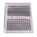 Miniatyrbillede 6 af 11: 126 Clusters DIY Vippeforlængelsessæt D Curl Fluffy Individuelle Vippeforlængelser Sæt med 3 ml Vippelim Dual End Pincet med Sort Do