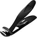 Miniatyrbilde 1 av 7: Negleklipper for tykke tånegler, ergonomisk vinklet hode Senior tånegleklipper, Shirem negleklipper Black 1pc
