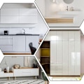 Pikkukuva 5 / 5: Push to Open -mekanismi, 2 kpl, avaa painamalla -tyyppinen magneettilukko kaapin ovien ja laatikostojen järjestelmään, magneettisalpa, painamalla avattava vaimennin kaapin oveen